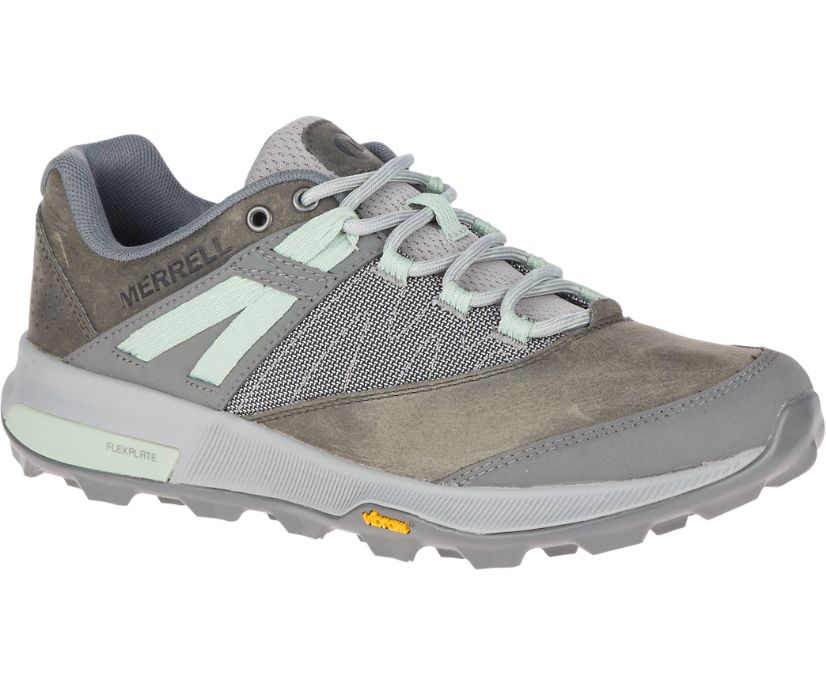 Buty Merrell Zion - Buty Trekkingowe Damskie Merrell - Szare [LHRQY-7091]